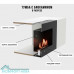 Тумба с биокамином Firelight BFP-P1600 белая