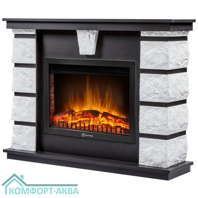 Портал Firelight Excalibur 25 камень белый, шпон венге