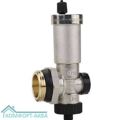 Группа концевая для коллектора VARMEGA VM15902 НР 1" с др.вентилем и авт. воздухотв.