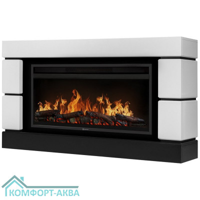 Каминокомплект: Очаг Electrolux EFP/P-3620LS, портал Moderno 42/40/36, белый