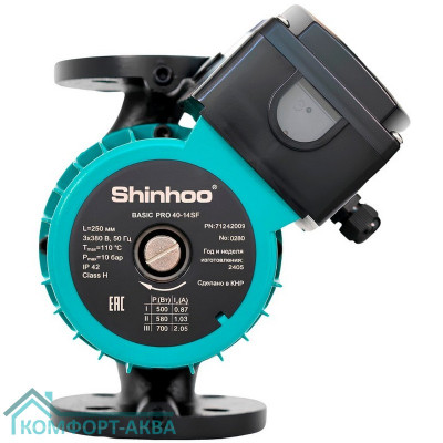 Насос циркуляционный Shinhoo BASIC PRO 40-14SF (3x380В)