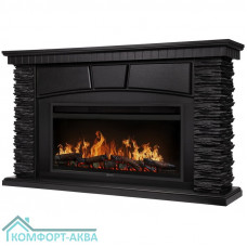 Каминокомплект: Очаг Electrolux EFP/P-4220LS, портал Porto 42/40/36 камень чер. шп. венге