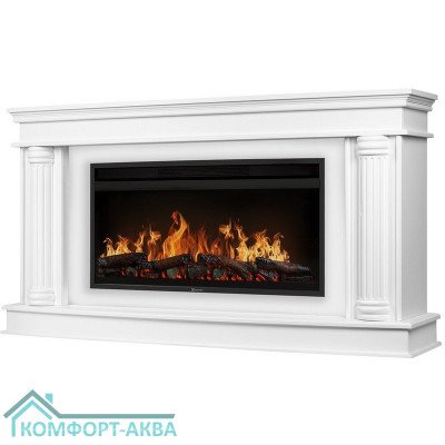 Каминокомплект: Очаг Electrolux EFP/P-3620LS, портал Olympia 42/40/36, белый