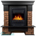 Портал Firelight Forte Wood Classic камень темный, шпон венге