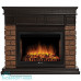 Портал Firelight Bricks Wood 25 камень темный, шпон венге