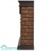 Портал Firelight Bricks Wood 25 камень темный, шпон венге