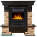Портал Firelight Pietra Classic камень сланец натуральный, шпон темный дуб