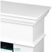 Каминокомплект: Очаг Royal Thermo Aurora RTFP/P-AR60LS, портал California 60 W, белый