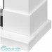 Каминокомплект: Очаг Royal Thermo Aurora RTFP/P-AR60LS, портал California 60 W, белый