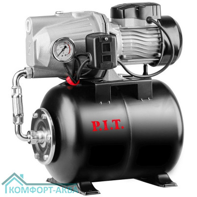 Станция насосная P.I.T. POG750-P (750Вт, напор 45м, бак 24л, произв-ть 46л/мин, чугун)