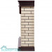 Портал Firelight Bricks 30 камень бежевый, шпон темный дуб