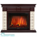 Портал Firelight Bricks 30 камень бежевый, шпон темный дуб