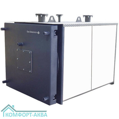 Котел стальной DE DIETRICH CABK 12 напольный, 1 конт., откр.кам.сгор. газ./диз, без обшив. и авт.
