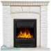 Портал Firelight Porto Classic камень белый, шпон беленый дуб