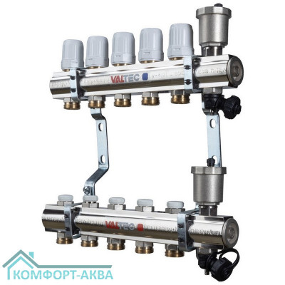 Коллекторная группа в сборе 6 вых. * 1 1/4" Евроконус 3/4" (VTc.594EMNX)