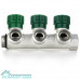 Коллектор модульный ELSEN 3/4" 4х3/4" ЕК TIN латунь