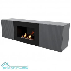 Тумба с биокамином Firelight BFP/P-1400L графит