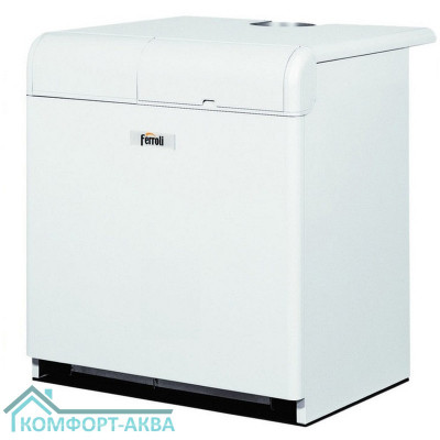 Котел газовый Ferroli PEGASUS 77 2S с чугунным теплообменником, напольный, 1 конт., откр.кам.сгор.