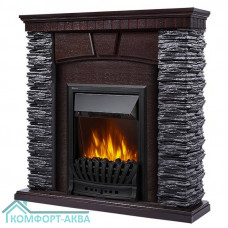Портал Firelight Porto Classic камень черный, шпон венге