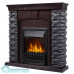 Портал Firelight Porto Classic камень черный, шпон венге