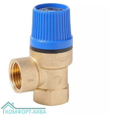 Клапан VIEIR предохранит. 6 БАР 1/2" ВРх1/2" ВР (100/1) VR33FFC-6