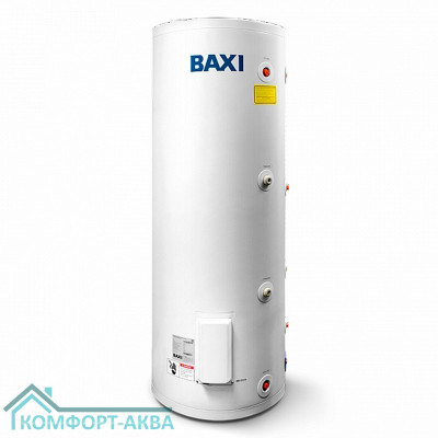 Бойлер косвенного нагрева BAXI UBC 200 DC напольный, двойной змеевик, с боковым подключением