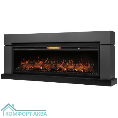 Каминокомплект: Очаг Royal Thermo Aurora RTFP/P-AR60LS, портал Lindos 60 G, графит