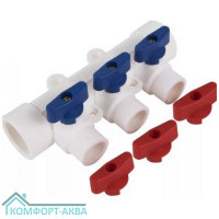 Коллектор TEBO бел. PP-R 32x20x3 вых. универсальный (3/18), арт. 030091262