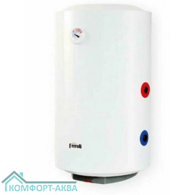 Бойлер косвенного нагрева Ferroli PTO 120 V настенный, с одним змеевиком и ТЭНом
