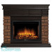 Каминокомплект Firelight: Очаг EFP/P-2720RLS, портал Bricks Wood 25 камень темный, шпон венге