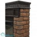 Каминокомплект Firelight: Очаг EFP/P-2720RLS, портал Bricks Wood 25 камень темный, шпон венге
