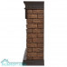 Портал Firelight Bricks Wood 30 камень коричневый, шпон темный дуб