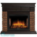 Портал Firelight Bricks Wood 30 камень коричневый, шпон темный дуб