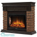 Портал Firelight Bricks Wood 30 камень коричневый, шпон темный дуб