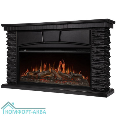 Портал Firelight Porto 42/40/36 камень черный шпон венге