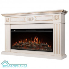 Портал Firelight Siena 42/40/36, слоновая кость с золотой патиной