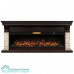 Портал Firelight Michigan 60, камень молочный, шпон темный дуб