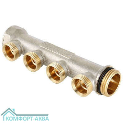 Коллектор наружная резьба 4 выхода 1" * 3/4" (VTc.500.NE) (Valtec)