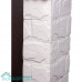 Портал Firelight Forte Classic камень белый, шпон темный дуб
