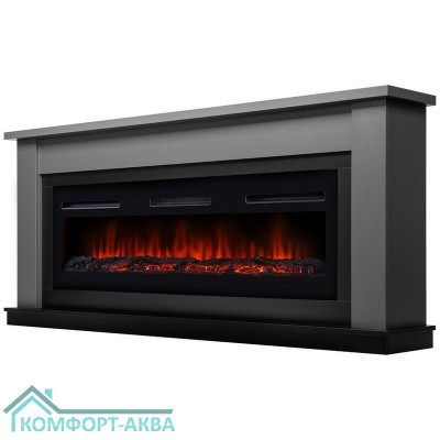 Каминокомплект:Очаг Electrolux Infinity EFP/P-1600ULS, портал Canto Long графит, черный