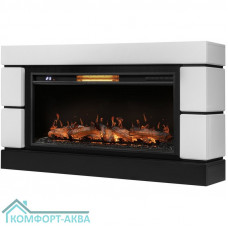 Каминокомплект: Очаг Royal Thermo Aurora RTFP/P-AR40LS, портал Moderno 42/40/36, белый