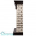 Портал Firelight Bricks Classic камень бежевый, шпон темный дуб