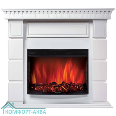Каминокомплект: Очаг Electrolux EFP/P-3320LS с порталом Elegante 30 белый