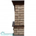 Портал Firelight Forte Wood 25 камень коричневый, шпон темный дуб