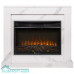 Портал Firelight Simple 25 белый мрамор