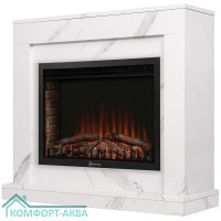 Портал Firelight Simple 25 белый мрамор