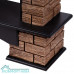 Портал Firelight Forte Wood 25 камень темный, шпон венге