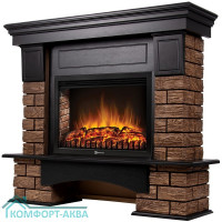 Портал Firelight Forte Wood 25 камень темный, шпон венге