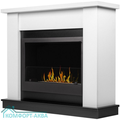 Каминокомплект:Биокамин Firelight BFP/P-3020+Портал Canto Long белый, черный