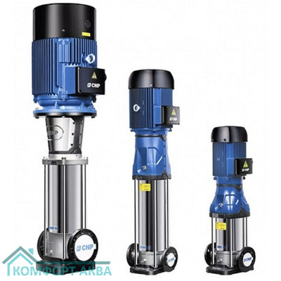 Насос вертикал.многоступ. CNP CDM3-26, 3 кВт, станд. фланец, 3х220В/3х380В, 50 Гц, чугун, 120 С